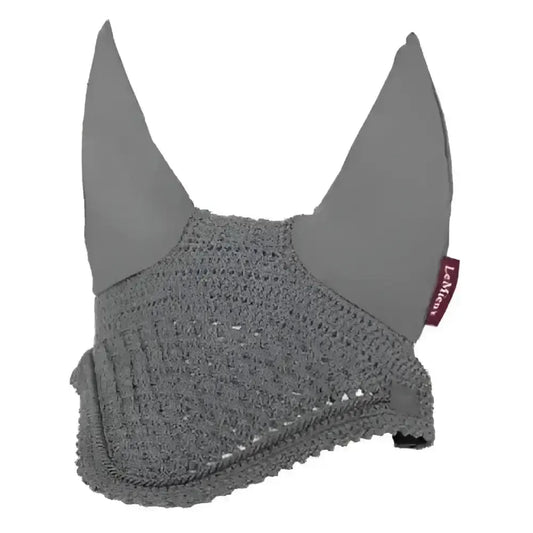 Lemieux Vogue Fly Hood Grey-Horse Ear Bonnets-Lemieux-Grey-Medium-Horsey Shopping