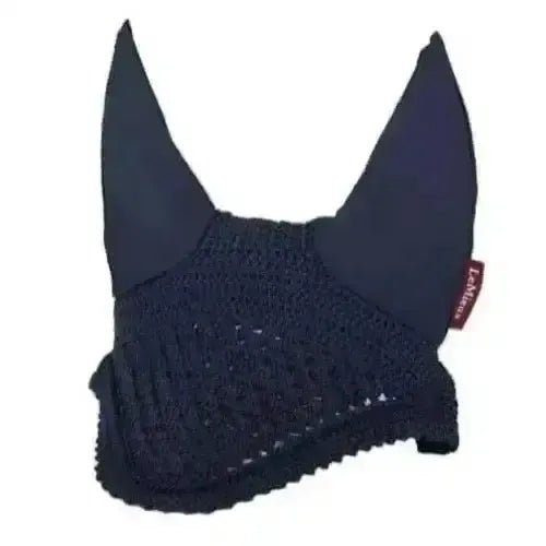 Lemieux Vogue Fly Hood Navy-Horse Ear Bonnets-Lemieux-Navy-Medium-Horsey Shopping