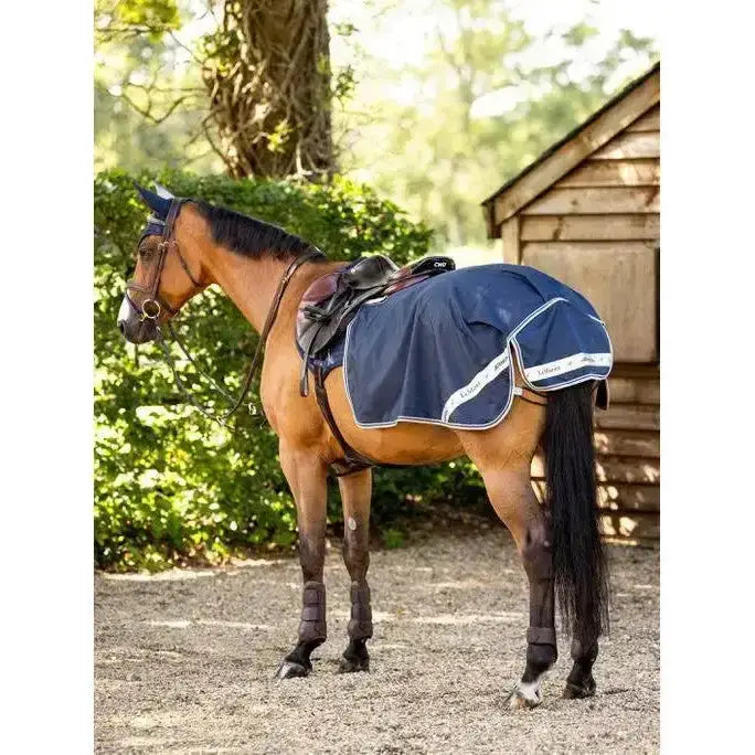 Lemieux Waterproof Exercise Quarter Sheet Navy-Exercise Sheets-Lemieux-Small-Horsey Shopping