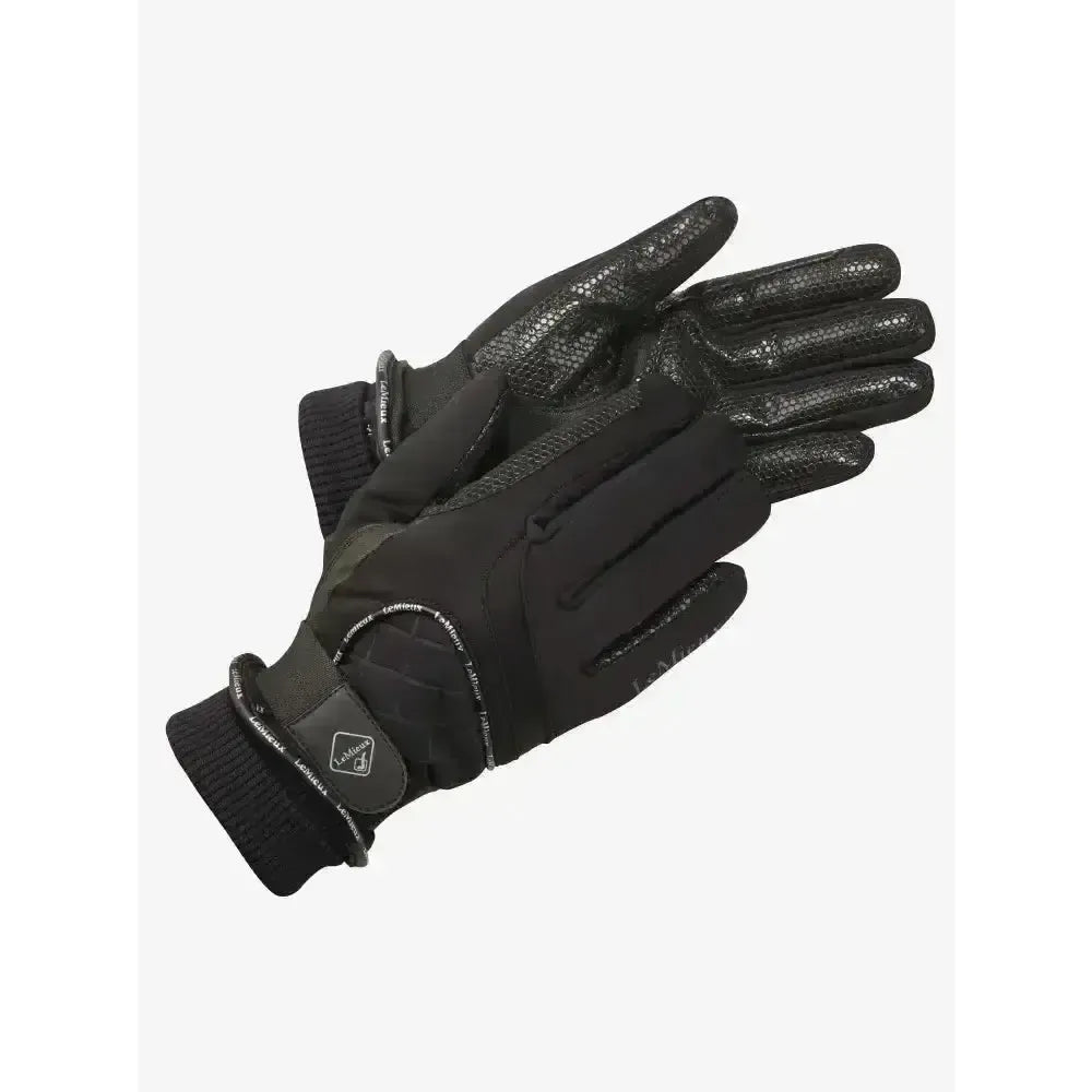 Lemieux Waterproof Lite Riding Gloves-Riding Gloves-Lemieux-Black-X Small-Horsey Shopping