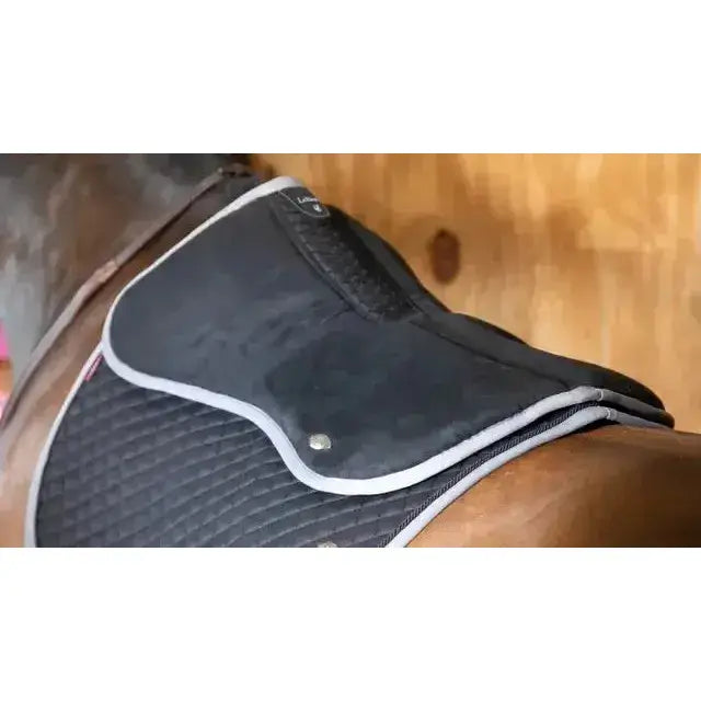 Lemieux Wither Relief Memory Foam Half Pad Black-Half Pads-Lemieux-Medium-Black-Horsey Shopping