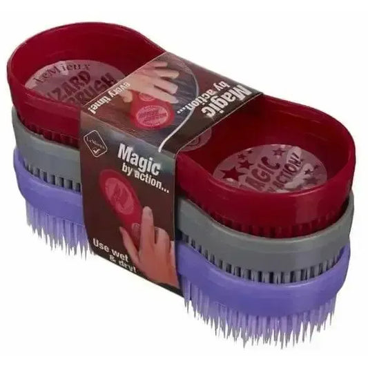 Lemieux Wizard Brush Trio-Brushes & Combs-Lemieux-Pack Of 3-Horsey Shopping