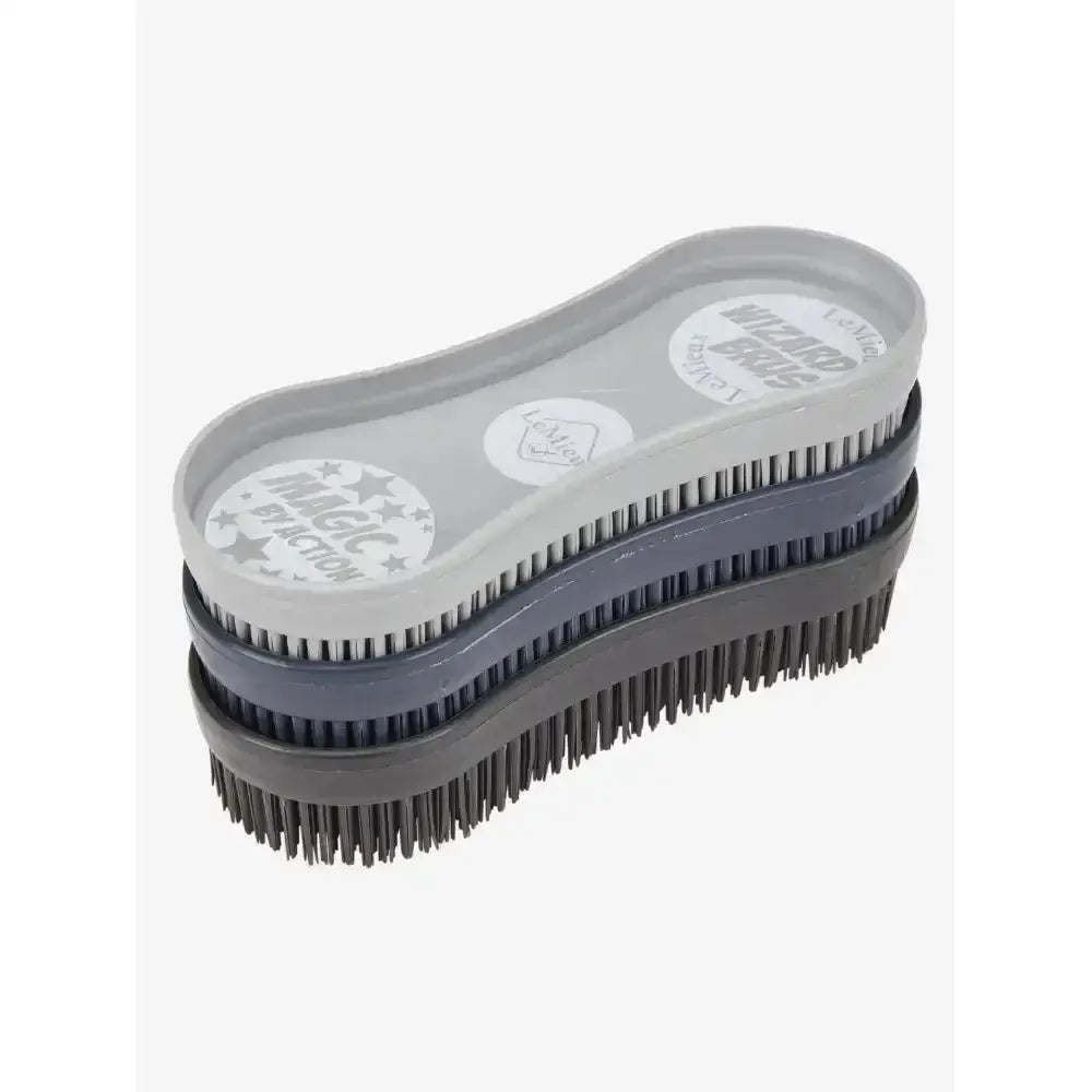 Lemieux Wizard Brush Trio Navy/Grey/Black-Brushes & Combs-Lemieux-One Size-Horsey Shopping