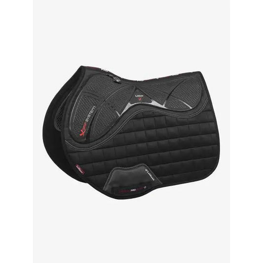 Lemieux X-Grip Twin Sided EuroJump Square Black-Saddle Pads-Lemieux-Large-Black-Horsey Shopping
