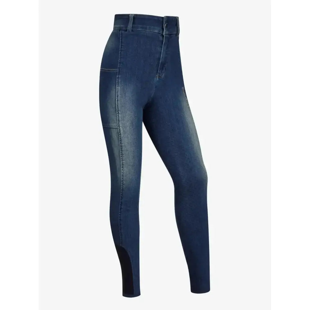 Lemieux Young Rider Annie Denim Bregging Dark Wash-Riding Tights-Lemieux-7-8 Years-Horsey Shopping