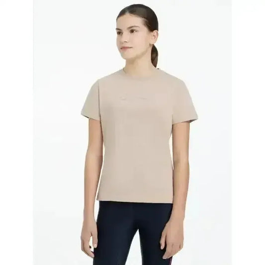 Lemieux Young Rider Arianna T-Shirt Almond-T Shirts-Lemieux-Almond-7-8 years-Horsey Shopping