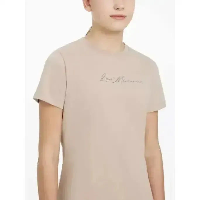 Lemieux Young Rider Arianna T-Shirt Almond-T Shirts-Lemieux-Almond-7-8 years-Horsey Shopping