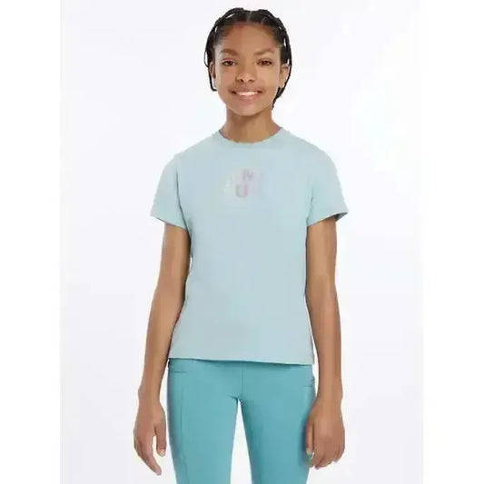 Lemieux Young Rider Arianna T-Shirt Aqua-T Shirts-Lemieux-Aqua-7-8 years-Horsey Shopping