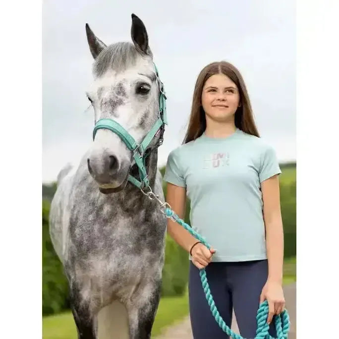 Lemieux Young Rider Arianna T-Shirt Aqua-T Shirts-Lemieux-Aqua-7-8 years-Horsey Shopping