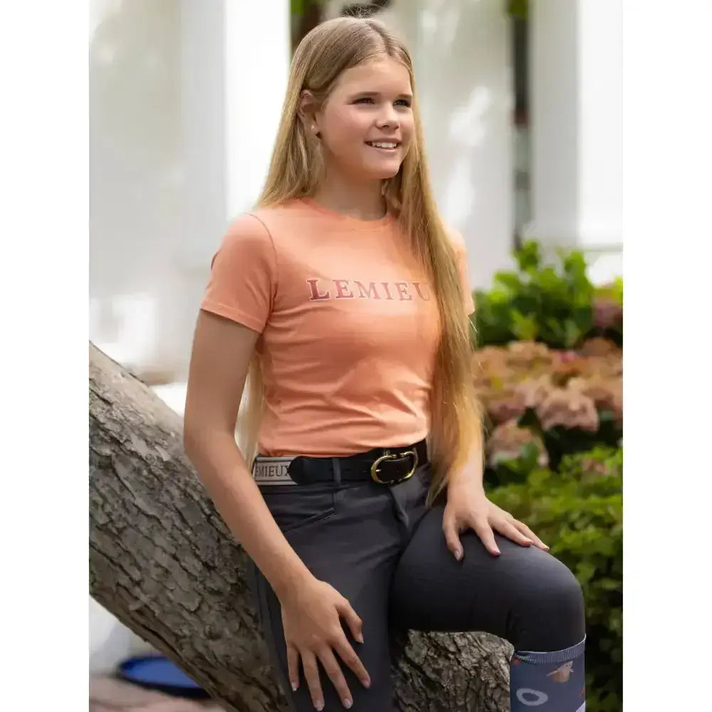 Lemieux Young Rider Arianna T-Shirt Sherbet-T Shirts-Lemieux-7-8 Years-Horsey Shopping