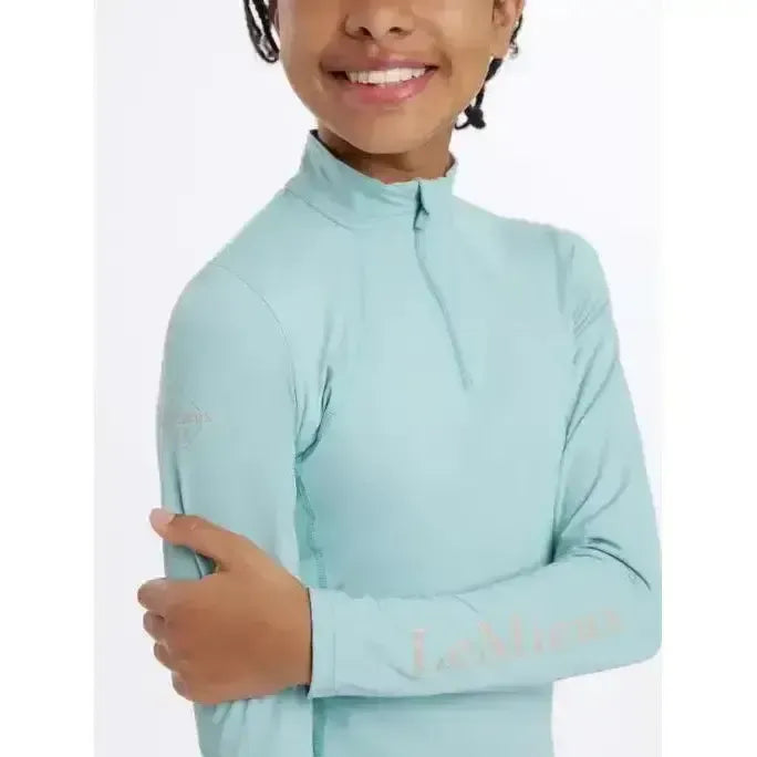 Lemieux Young Rider Base Layer Aqua-Base Layers-Lemieux-Aqua-7-8 years-Horsey Shopping