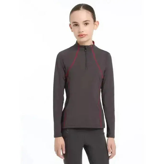 Lemieux Young Rider Base Layer Cinder-Base Layers-Lemieux-7-8 years-Cinder-Horsey Shopping