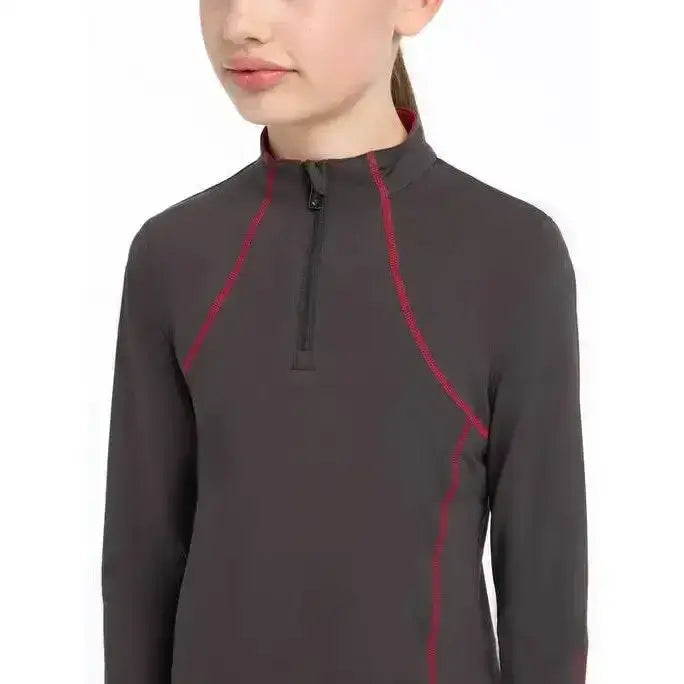 Lemieux Young Rider Base Layer Cinder-Base Layers-Lemieux-7-8 years-Cinder-Horsey Shopping