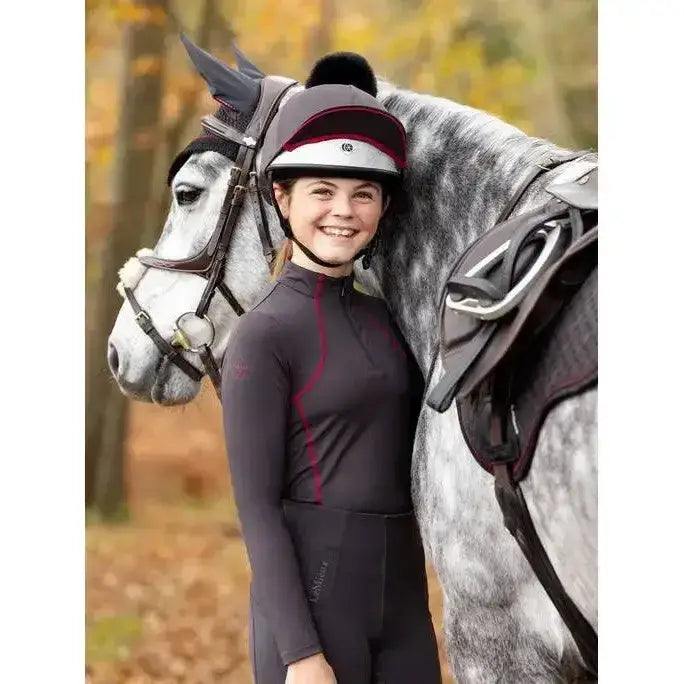 Lemieux Young Rider Base Layer Cinder-Base Layers-Lemieux-7-8 years-Cinder-Horsey Shopping