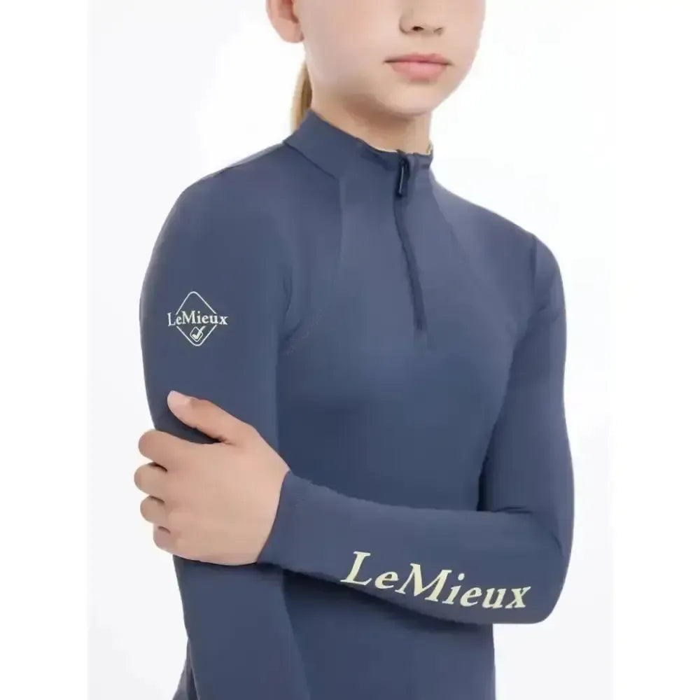 Lemieux Young Rider Base Layer Dusk Blue-Base Layers-Lemieux-Dusk Blue-7-8 years-Horsey Shopping