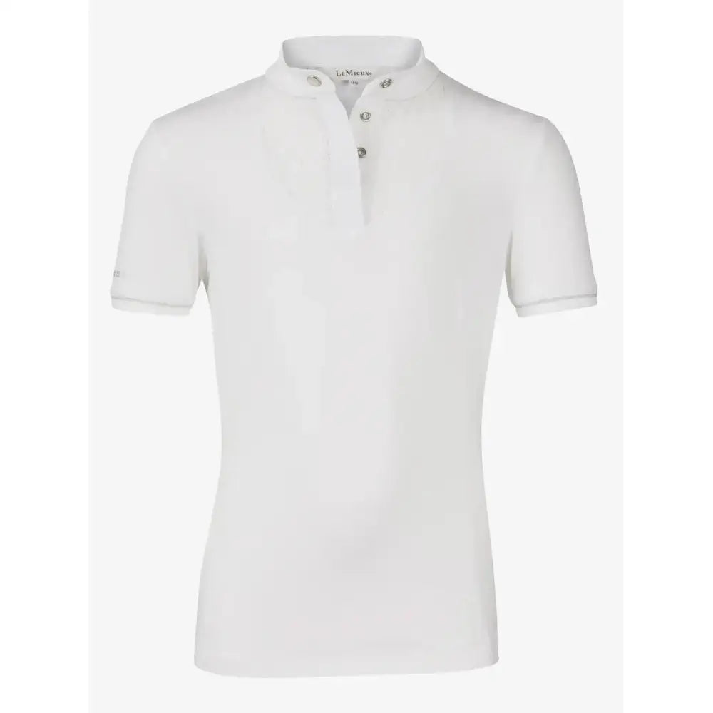 Lemieux Young Rider Belle Show Shirt White-Show Shirts-Lemieux-7-8 years-White-Horsey Shopping