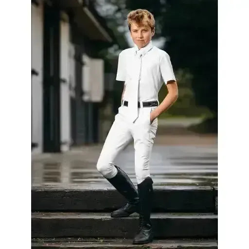 Lemieux Young Rider Boys Breech White-Breeches-Lemieux-White-9-10 years-Horsey Shopping