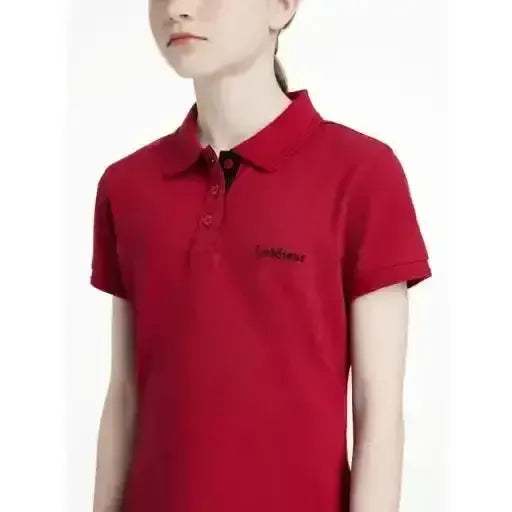 Lemieux Young Rider Classique Polo Shirt Chilli-Polo Shirts-Lemieux-Chilli-11-12 years-Horsey Shopping
