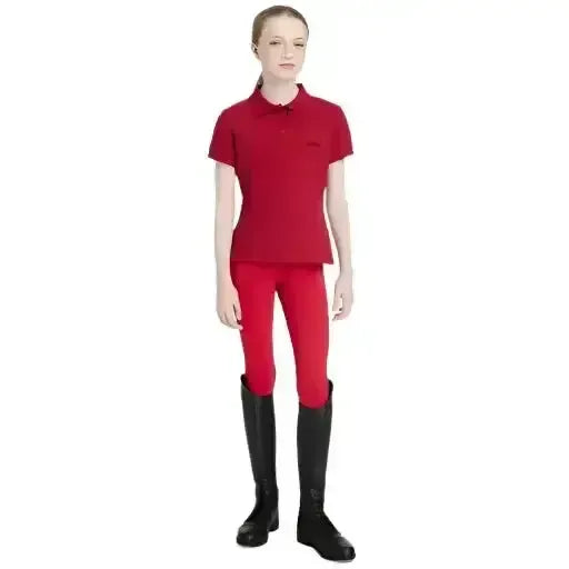 Lemieux Young Rider Classique Polo Shirt Chilli-Polo Shirts-Lemieux-Chilli-11-12 years-Horsey Shopping