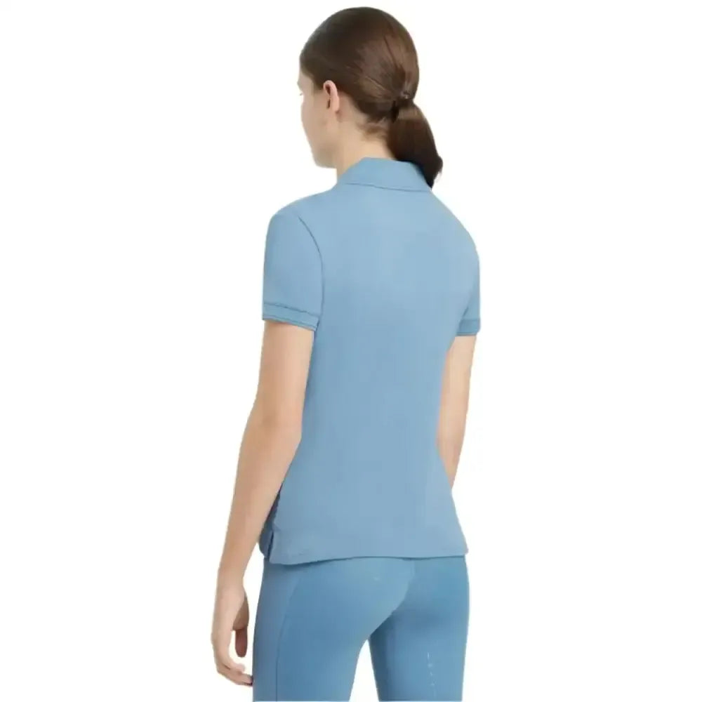Lemieux Young Rider Classique Polo Shirt Ice Blue-Polo Shirts-Lemieux-Ice Blue-7-8 years-Horsey Shopping