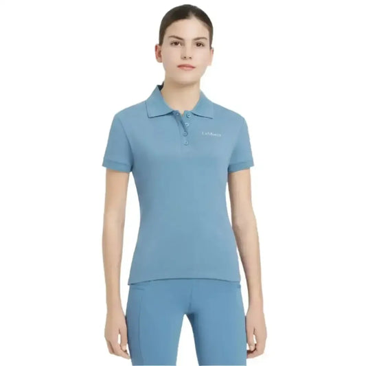 Lemieux Young Rider Classique Polo Shirt Ice Blue-Polo Shirts-Lemieux-Ice Blue-7-8 years-Horsey Shopping