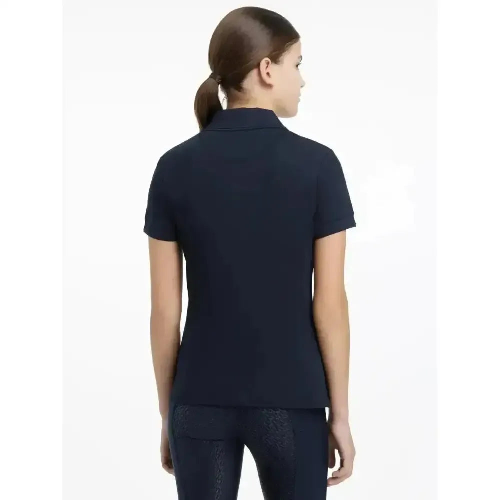 Lemieux Young Rider Classique Polo Shirt Navy-Polo Shirts-Lemieux-Navy-7-8 years-Horsey Shopping