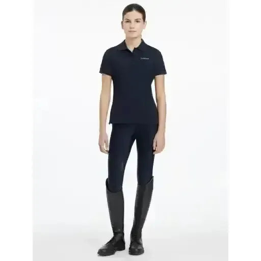 Lemieux Young Rider Classique Polo Shirt Navy-Polo Shirts-Lemieux-Navy-7-8 years-Horsey Shopping
