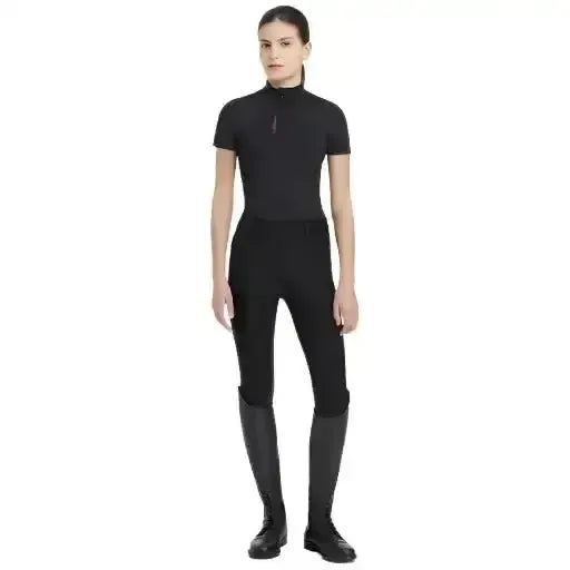Lemieux Young Rider Classique Short Sleeve Base Layer Black-Base Layers-Lemieux-Black-7-8 years-Horsey Shopping