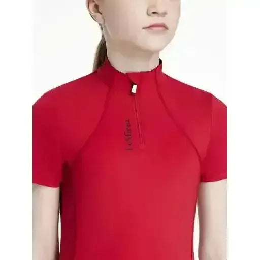 Lemieux Young Rider Classique Short Sleeve Base Layer Chilli-Base Layers-Lemieux-Chilli-7-8 years-Horsey Shopping