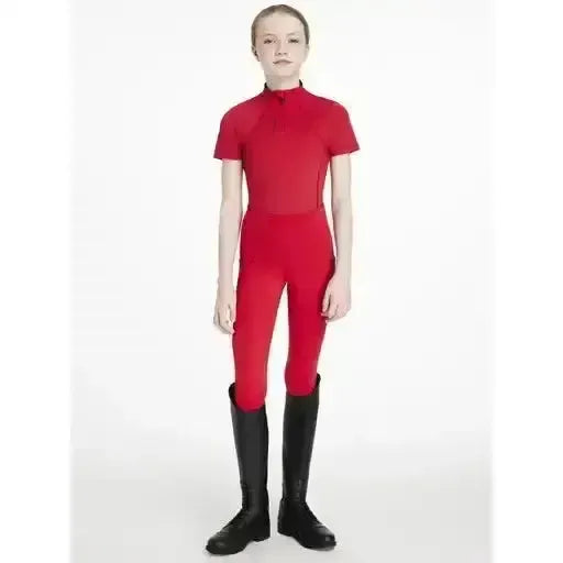 Lemieux Young Rider Classique Short Sleeve Base Layer Chilli-Base Layers-Lemieux-Chilli-7-8 years-Horsey Shopping