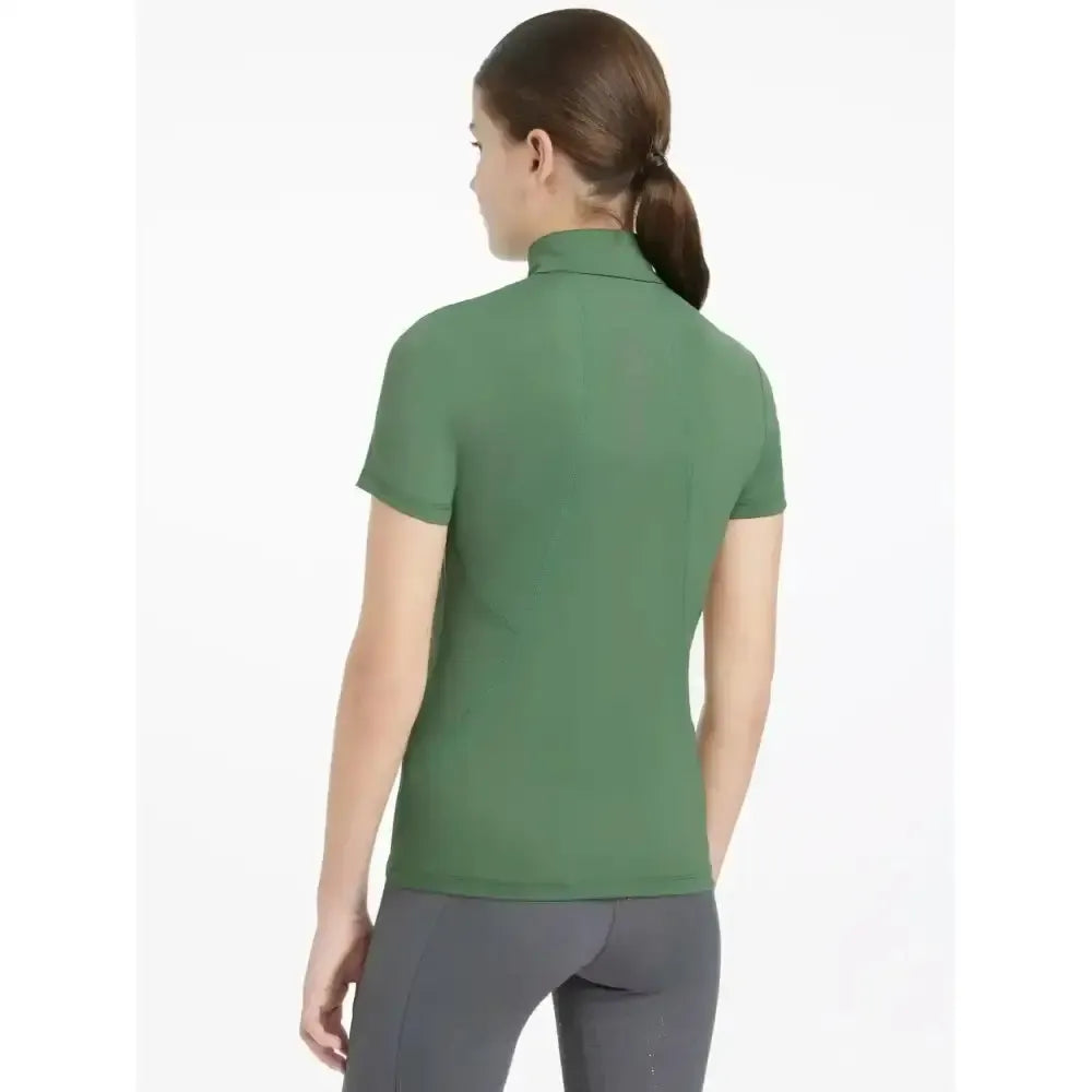 Lemieux Young Rider Classique Short Sleeve Base Layer Hunter Green-Base Layers-Lemieux-Hunter Green-7-8 years-Horsey Shopping