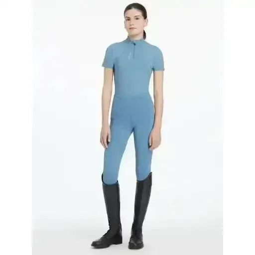 Lemieux Young Rider Classique Short Sleeve Base Layer Ice Blue-Base Layers-Lemieux-Ice Blue-7-8 years-Horsey Shopping