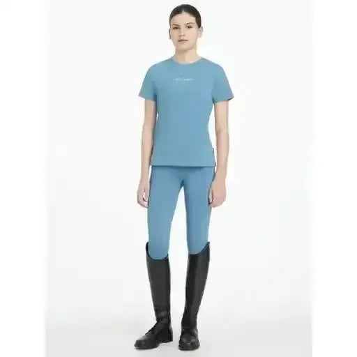 Lemieux Young Rider Classique T-Shirt Ice Blue-T Shirts-Lemieux-Ice Blue-7-8 years-Horsey Shopping
