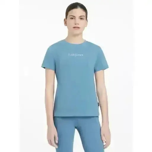 Lemieux Young Rider Classique T-Shirt Ice Blue-T Shirts-Lemieux-Ice Blue-7-8 years-Horsey Shopping
