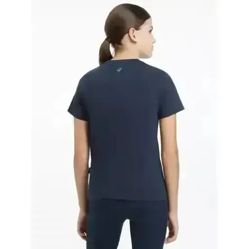Lemieux Young Rider Classique T-Shirt Navy-T Shirts-Lemieux-Navy-7-8 years-Horsey Shopping