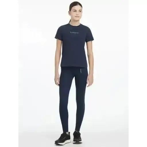 Lemieux Young Rider Classique T-Shirt Navy-T Shirts-Lemieux-Navy-7-8 years-Horsey Shopping