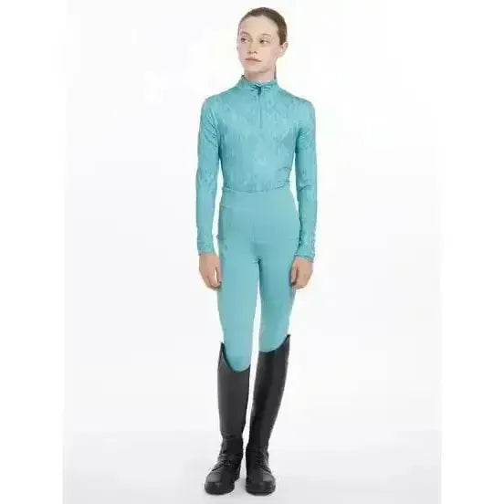 Lemieux Young Rider Clea Base Layer Lagoon-Base Layers-Lemieux-Lagoon-7-8 years-Horsey Shopping