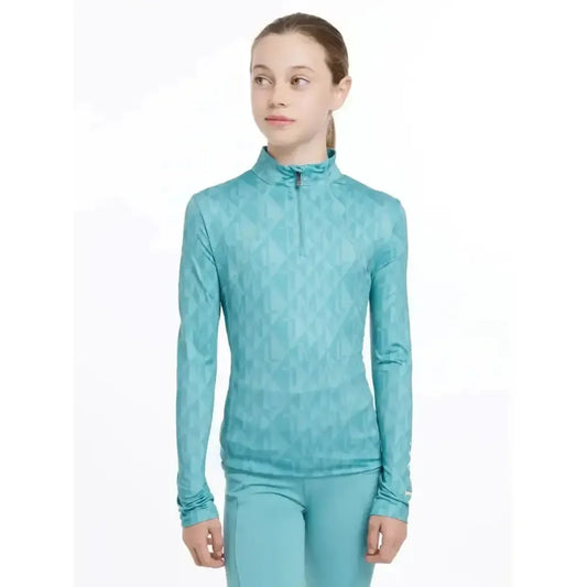 Lemieux Young Rider Clea Base Layer Lagoon-Base Layers-Lemieux-Lagoon-7-8 years-Horsey Shopping