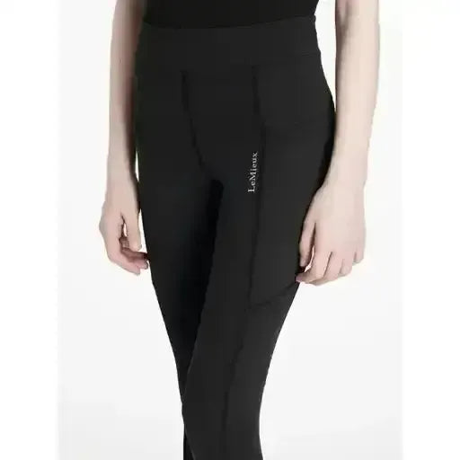Lemieux Young Rider Darla Sport Legging Black-Riding Tights-Lemieux-Black-7-8 years-Horsey Shopping