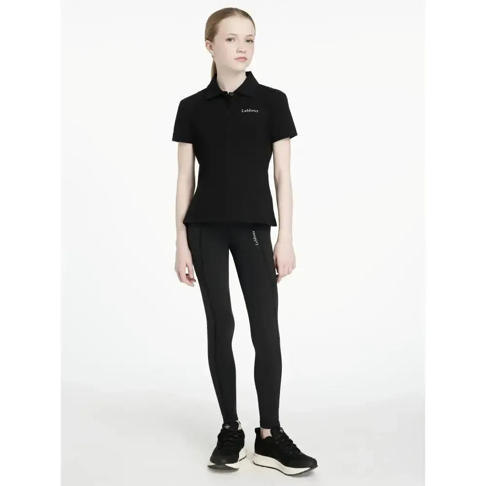 Lemieux Young Rider Darla Sport Legging Black-Riding Tights-Lemieux-Black-7-8 years-Horsey Shopping