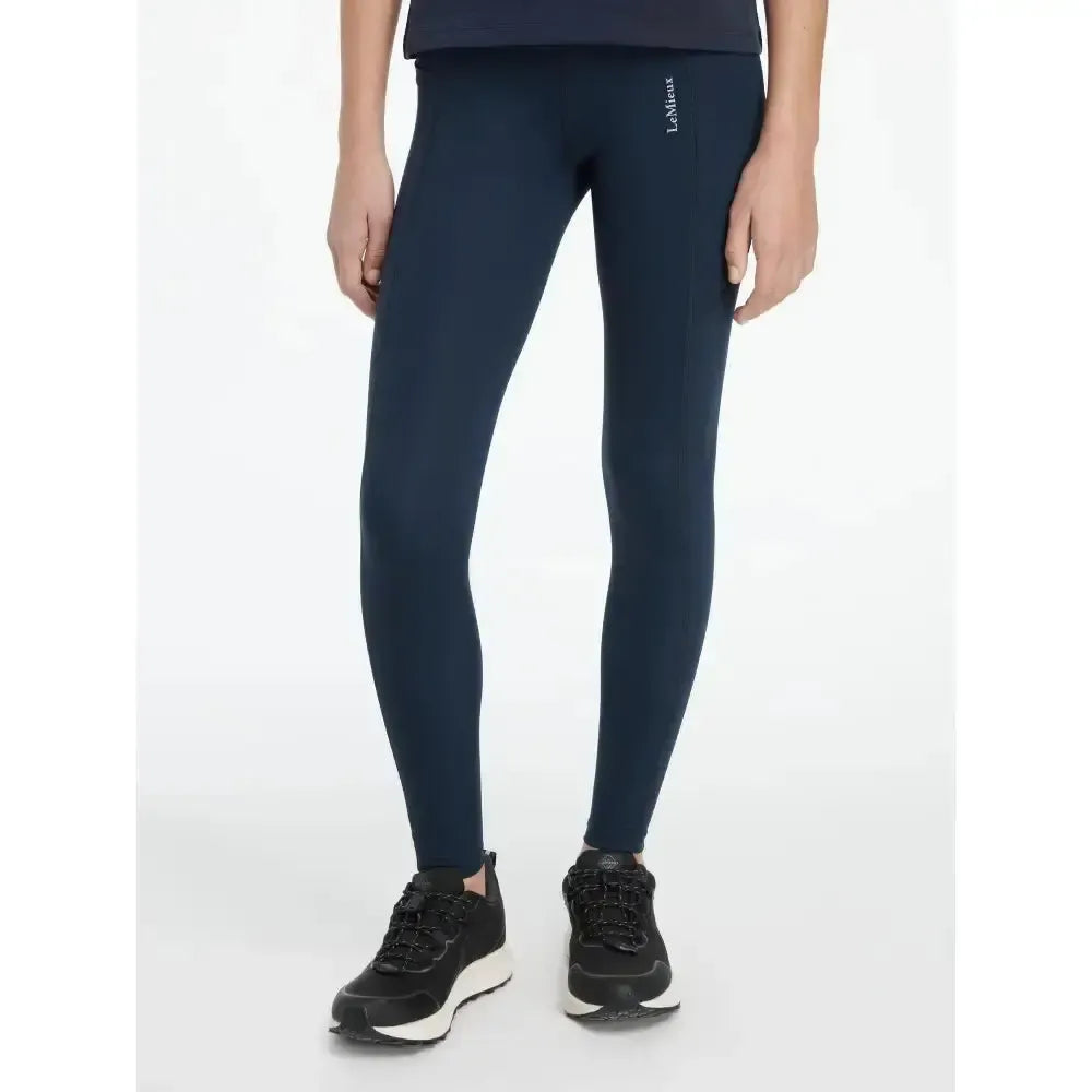 Lemieux Young Rider Darla Sport Legging Navy-Riding Tights-Lemieux-Navy-7-8 years-Horsey Shopping