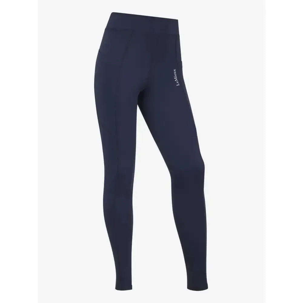Lemieux Young Rider Darla Sport Legging Navy-Riding Tights-Lemieux-Navy-7-8 years-Horsey Shopping