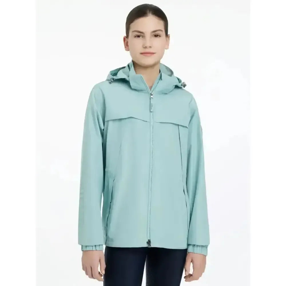 Lemieux Young Rider Dolcie Waterproof Jacket Aqua-Outdoor Coats & Jackets-Lemieux-Aqua-9-10 years-Horsey Shopping