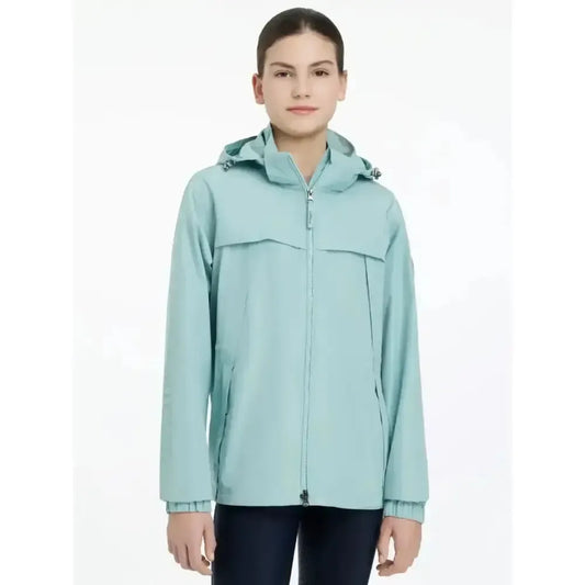 Lemieux Young Rider Dolcie Waterproof Jacket Aqua-Outdoor Coats & Jackets-Lemieux-Aqua-9-10 years-Horsey Shopping