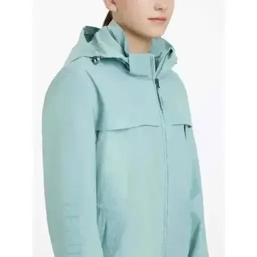 Lemieux Young Rider Dolcie Waterproof Jacket Aqua-Outdoor Coats & Jackets-Lemieux-Aqua-9-10 years-Horsey Shopping