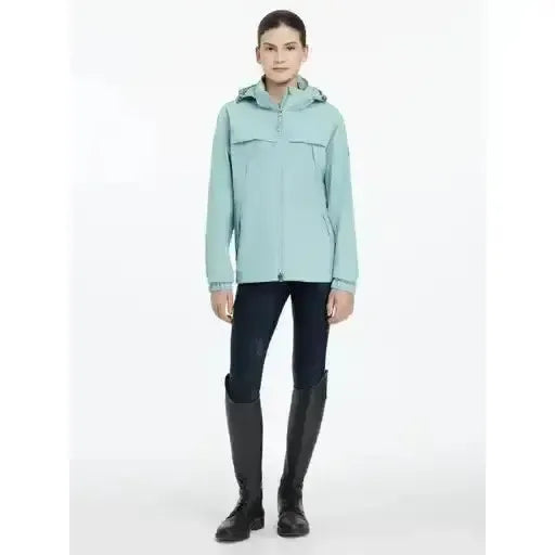 Lemieux Young Rider Dolcie Waterproof Jacket Aqua-Outdoor Coats & Jackets-Lemieux-Aqua-9-10 years-Horsey Shopping