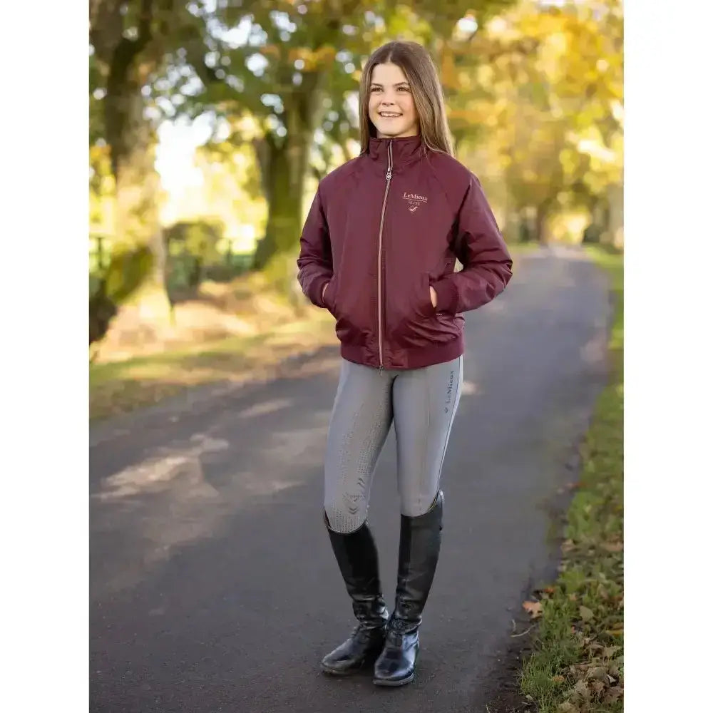 Lemieux Young Rider Elite Team Jacket Burgundy-Outdoor Coats & Jackets-Lemieux-9-10 Years-Horsey Shopping