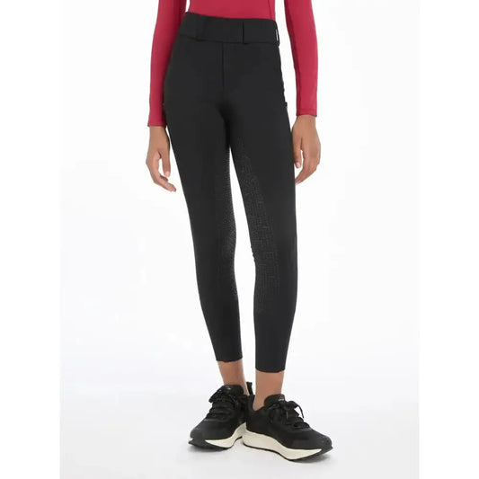 Lemieux Young Rider Ella Winter Breggings Black-Riding Tights-Lemieux-7-8 years-Black-Horsey Shopping