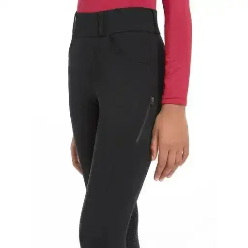 Lemieux Young Rider Ella Winter Breggings Black-Riding Tights-Lemieux-7-8 years-Black-Horsey Shopping
