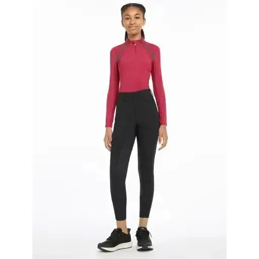 Lemieux Young Rider Ella Winter Breggings Black-Riding Tights-Lemieux-7-8 years-Black-Horsey Shopping